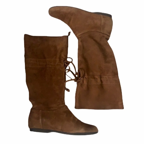 Nine West Dark Natural Suede Boots - Picture 1 of 16